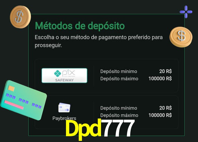 O cassino Dpd777 oferece uma grande variedade de métodos de pagamento